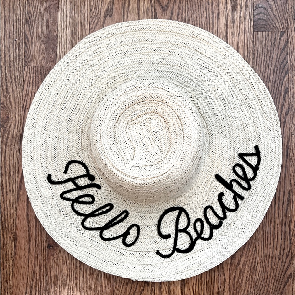 Beach Sun Hat “Hello Beaches” by Melrose and Market